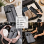 Portable Felt Hair Tool Storage Bag Heat Proof Travel Case for Curling Iron Straightener Cord Roll up Organizer