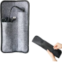 Portable Felt Hair Tool Storage Bag Heat Proof Travel Case for Curling Iron Straightener Cord Roll up Organizer