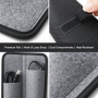 Portable Felt Hair Tool Storage Bag Heat Proof Travel Case for Curling Iron Straightener Cord Roll up Organizer