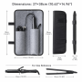 Portable Felt Hair Tool Storage Bag Heat Proof Travel Case for Curling Iron Straightener Cord Roll up Organizer