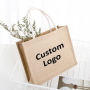 Durable Spacious Gift burlap Jute Grocery bags​ 
