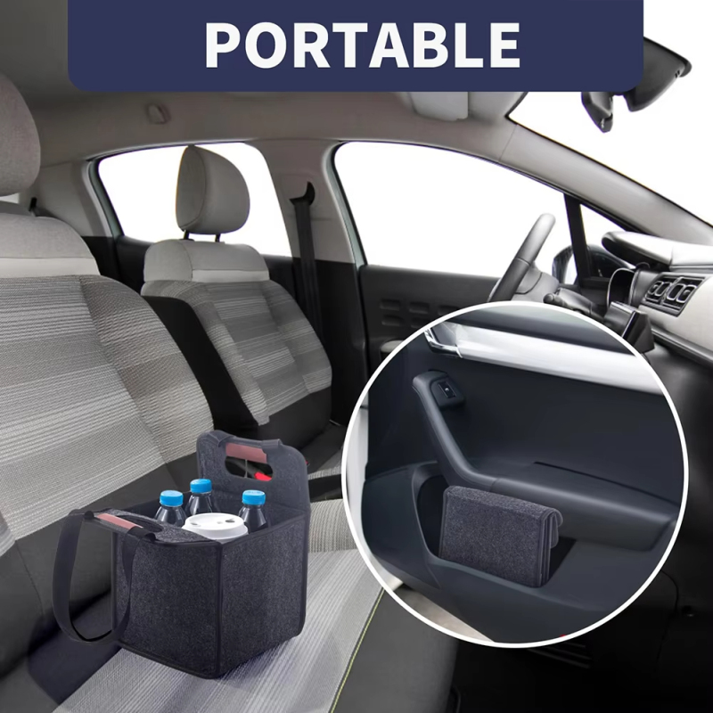 Wholesale Custom Coffee Cup Carrier - Collapsible Felt Drink Holder with 2/4/6 Slots (ECO Certified)