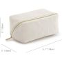 2025 New Design Cosmetic Bag for Women Waterproof Cotton Linen Fabric Makeup Pouch Small Pen Pencil Case