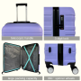 Custom support 20-Inch Luggage Lightweight Suitcase Detachable Wheels Suitcase for Travel Business