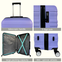 Custom support 20-Inch Luggage Lightweight Suitcase Detachable Wheels Suitcase for Travel Business