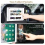 Large Capacity Fabric Car Seat Organizer with Multi-Pocket Storage Foldable Design