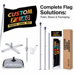 Custom Logo Flag 3x5ft Outdoor Advertising Banner Personalized Double Sided Digital Printing Polyester Flag Wholesale
