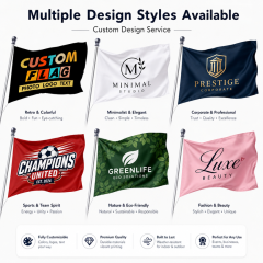 Custom Logo Flag 3x5ft Outdoor Advertising Banner Personalized Double Sided Digital Printing Polyester Flag Wholesale