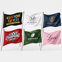 Custom Printed Advertising Flags Outdoor Promotional Logo Banner Flags for Business Events Sports Team Brand