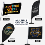 Custom Printed Advertising Flags Outdoor Promotional Logo Banner Flags for Business Events Sports Team Brand