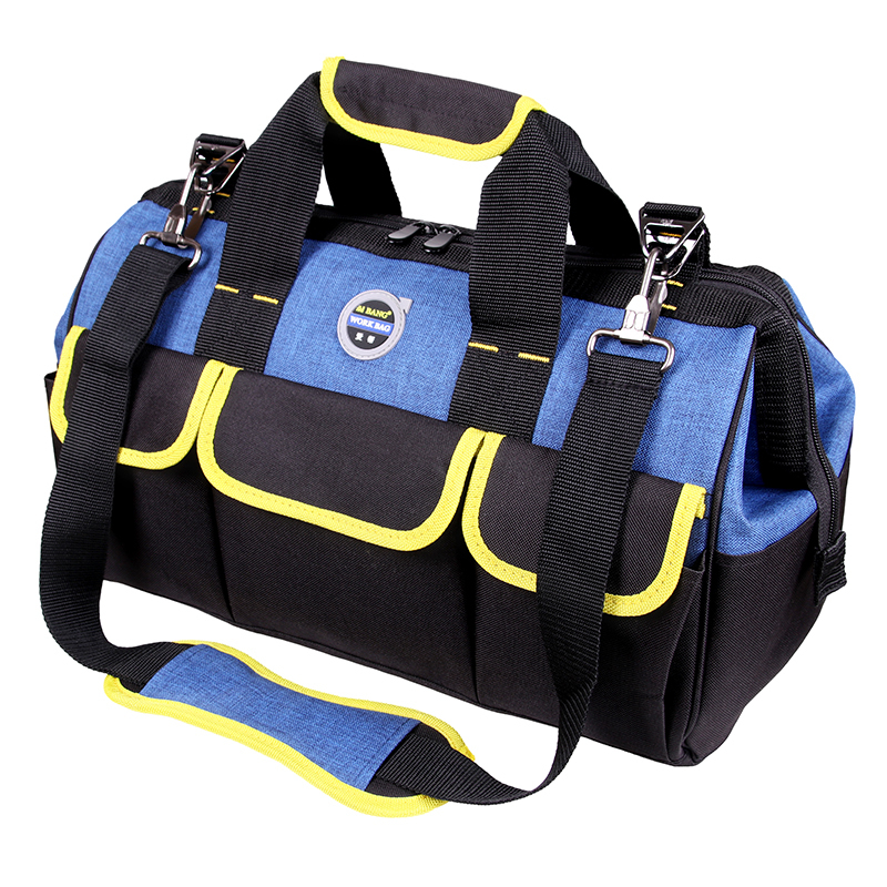 Heavy Duty Oxford Fabric Tool Bag, Multi-Pocket Organizer, Large Capacity