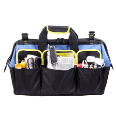 Heavy Duty Oxford Fabric Tool Bag, Multi-Pocket Organizer, Large Capacity