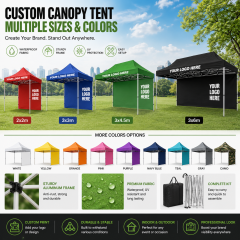Heavy Duty Aluminum Frame Pop up Tent 10x10 10x20 Waterproof UV Protection Event Canopy with Custom Logo Printing for Business