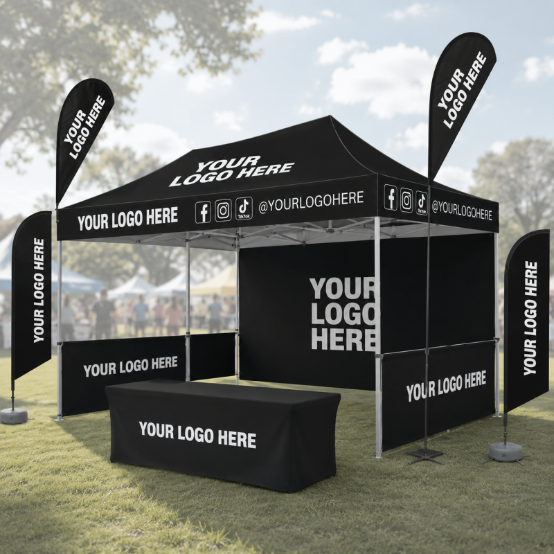 Heavy Duty Aluminum Frame Pop up Tent 10x10 10x20 Waterproof UV Protection Event Canopy with Custom Logo Printing for Business