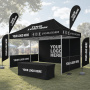 Heavy Duty Aluminum Frame Pop up Tent 10x10 10x20 Waterproof UV Protection Event Canopy with Custom Logo Printing for Business