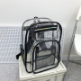 Custom Cheap Fashion Women Clear Jelly Backpack Back Pack Transparent PVC Backpack For School