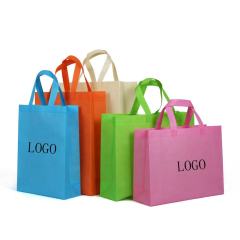 Custom low MOQ eco friendly promotional reusable colored foldable shopping non woven tote bag