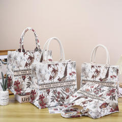 Designer promotion and party wedding event gift custom logo and pattern canvas tote bag
