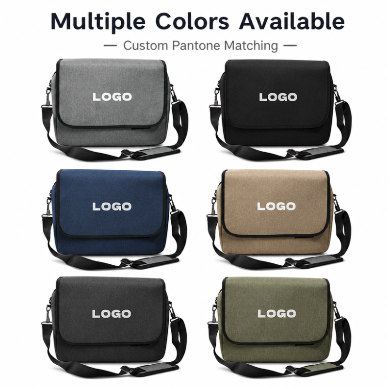Custom Logo 15.6 Inch Messenger Laptop Bag Wholesale 600D Polyester Business Briefcase for Corporate Gifts
