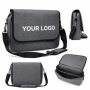 Custom Logo 15.6 Inch Messenger Laptop Bag Wholesale 600D Polyester Business Briefcase for Corporate Gifts