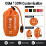 Customized Lightweight Nylon Polyester Waterproof Drawstring Gym Bag Rope Handle Shoulder Closure Free Logo Design for Daily Use