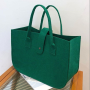 Reusable Felt Handbag with Button Closure and Soft Handle – Foldable and Eco-Friendly Tote