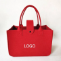 OEM Felt handbag advertising and promotional gifts Thickened storage bag with customer logo felt with hand gift shopping bag