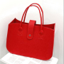 Reusable Felt Handbag with Button Closure and Soft Handle – Foldable and Eco-Friendly Tote