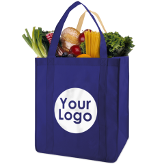 Reusable Non Woven Handbag with Custom Logo – Foldable Shopping Tote for Fruit, Vegetables, and Gifts