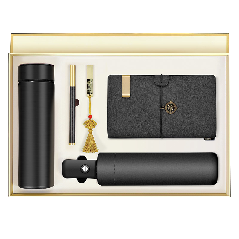 Vacuum Usb Pen A5 Notebook 5 pcs Office Gift Sets Corporate Business Gift Set With Custom Logo