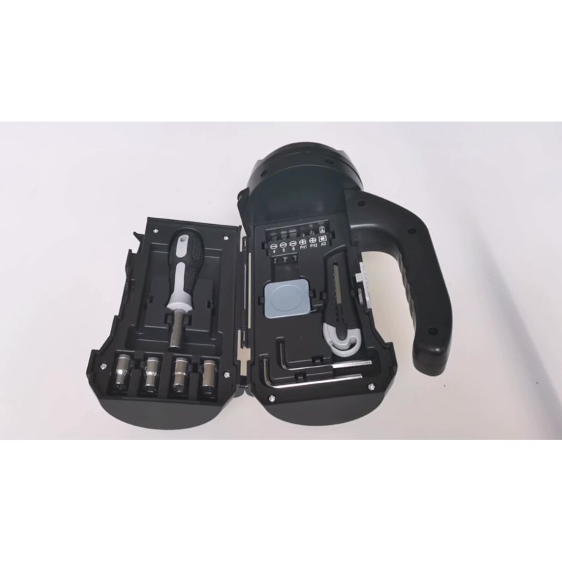 LED Camping Tool Flashlight with Screwdriver Set Household Outdoor Emergency Light Bright Portable Lamp Hardware Tool Set