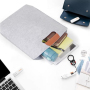 Custom Logo Felt Laptop Briefcase  Wholesale Felt Bags​ With Leather Handle