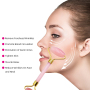 Jade Facial Massage Roller Gua Sha Jade Natural Crystal Stones Face Roller Massage