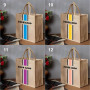 Large Capacity Custom Logo Shopping Bag Jute Handbag Custom Art Hand Carrying Fashion Retro Tote Bag