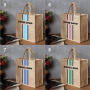 Large Capacity Custom Logo Shopping Bag Jute Handbag Custom Art Hand Carrying Fashion Retro Tote Bag