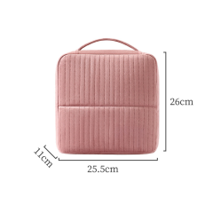 Trousse de toilette en velours au design innovant, élégante et portable, idéale pour ranger vos pinceaux de maquillage. Grande capacité, personnalisable avec logo.