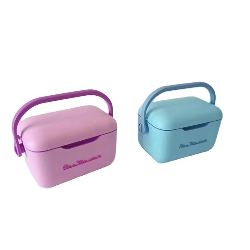 Plastic Cooler 5L Small Ice Bucket Box With logo Promotion for Mini Cooler Picnic Sports Hard Food Cooler Keep Item Cooling