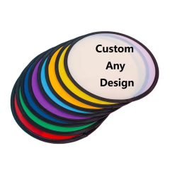Promotional Customized Round Foldable Fan Flexible Nylon Flying Disc Fans