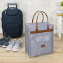 Wholesale Custom Felt Shoe Bags - Waterproof Travel Organizer for 3 Pairs