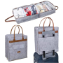 Wholesale Custom Felt Shoe Bags - Waterproof Travel Organizer for 3 Pairs