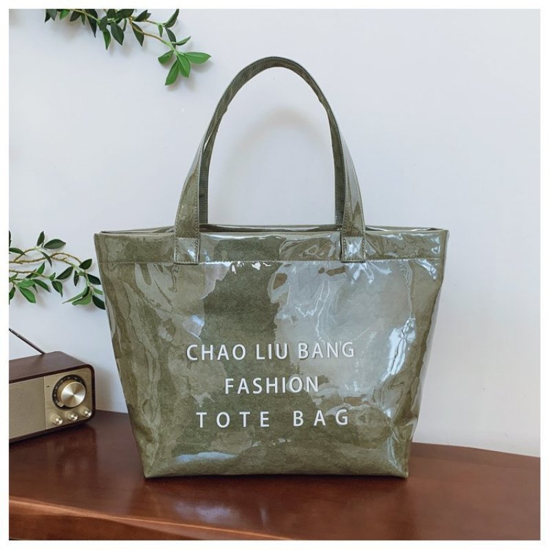 Custom Large-Capacity Tyvek PVC Tote Bag  Lightweight, Washable Shopping Bag