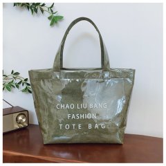 Custom Large-Capacity Tyvek PVC Tote Bag Lightweight, Washable Shopping Bag