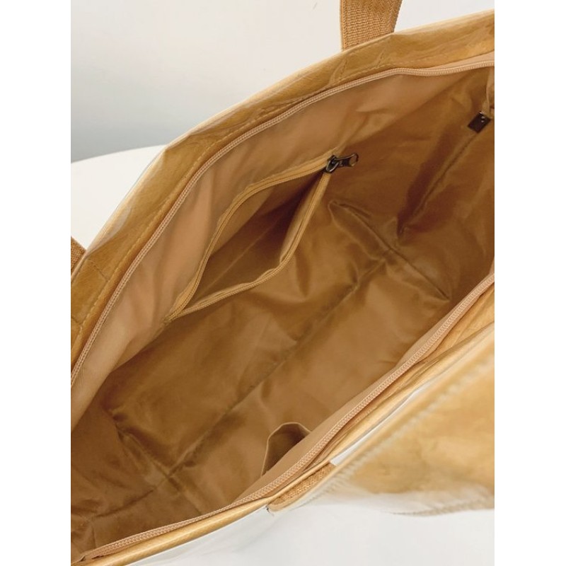 Custom Large-Capacity Tyvek PVC Tote Bag  Lightweight, Washable Shopping Bag