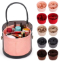 Wholesale Bucket-Shaped Felt Cosmetic Insert Bag , Multiple Dividers