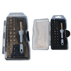 37-Piece Eco-Friendly ABS & Carbon Steel Screwdriver Bit Set Hand Tool Kit Promotion Gift Household Tool