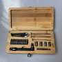 20-Piece Houshold Bamboo Gift Set with Bamboo Box Hand Tool Kit