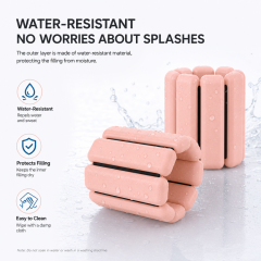 Adjustable Silicone Wrist Weights with Hook and Loop Strap Wearable Ankle Weights Weighted Bangles for Running Yoga Fitness