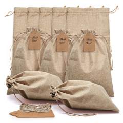 Wholesale Reusable Jute Cotton Linen Drawstring Gift Bag Burlap Packing Pouches Storage Bags for Packaging Wholesale Reusable Jute Cotton Linen Drawstring Gift Bag Burlap Packing Pouches Storage Bags for Packaging