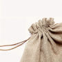도매 재사용 가능한 황마 코튼 리넨 끈 선물 가방 삼베 포장 파우치 포장용 보관 가방