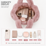 Autumn Winter Cute Plush Tote Bag Women Fuzzy Handbag Soft Fluffy Shoulder Bag Custom Logo Fashion Gift Bag